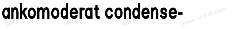 ankomoderat condense字体转换